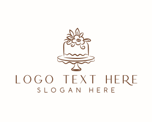 Floral Cake Bakeshop Logo