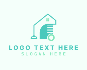 Clean - House Vacuum Cleaning logo design