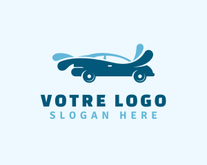 Blue Car Cleaning logo design