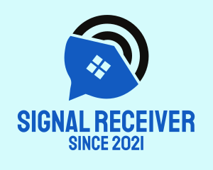 House Chat Signal logo design