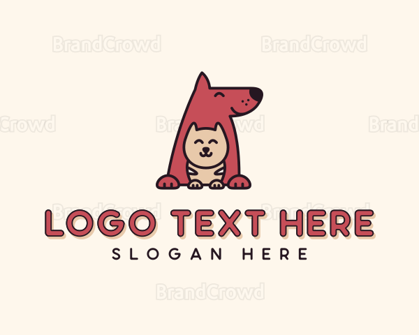 Dog Cat Animal Shelter Logo