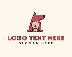 Kennel - Dog Cat Animal Shelter logo design