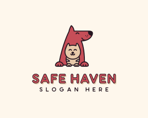 Dog Cat Animal Shelter logo design