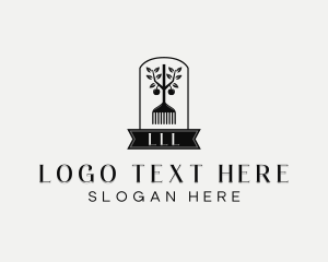 Plant - Garden Rake Lawn Care logo design