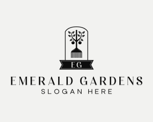 Garden Rake Lawn Care logo design