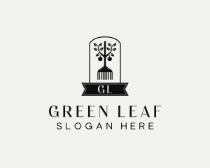 Garden Rake Lawn Care logo design