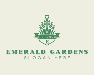 Shovel Grass Landscaping logo design