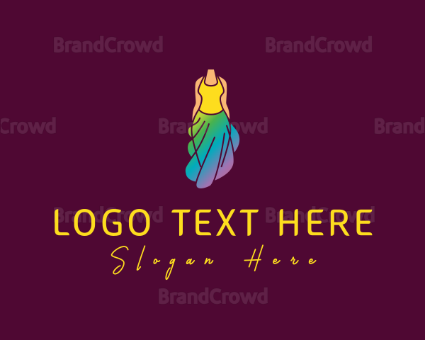 Gradient Fashion Dress Logo