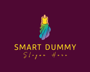 Dummy - Gradient Fashion Dress logo design