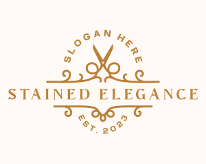 Elegant Scissors Boutique logo design