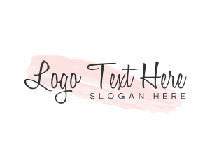 Delicate - Feminine Watercolor Brush logo design