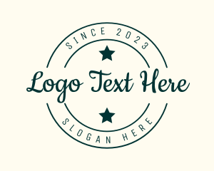 Clothing Line - Cool Business Badge logo design