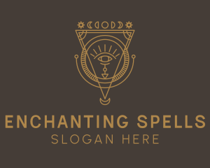 Eye Enchantment Spell logo design