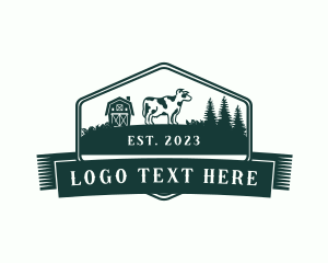 Fresh - Cow Ranch Farm logo design