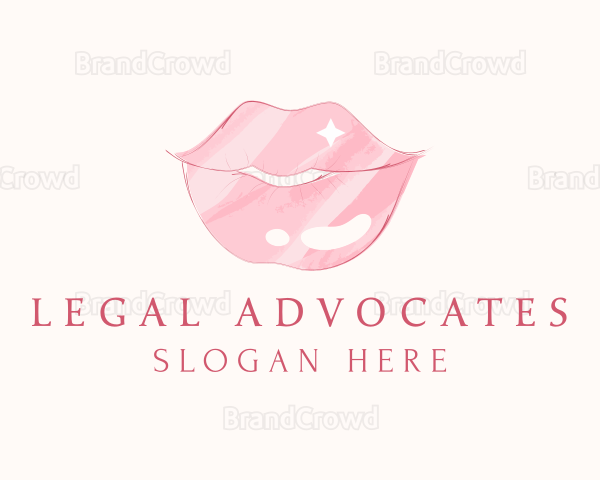 Cosmetics Lip Gloss Logo