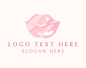 Aesthetic - Cosmetics Lip Gloss logo design