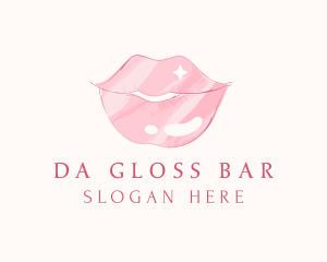 Cosmetics Lip Gloss logo design