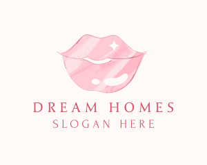 Aesthetic - Cosmetics Lip Gloss logo design