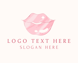 Beauty Blogger - Cosmetics Lip Gloss logo design
