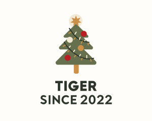 Festival - Christmas Tree Decoration logo design