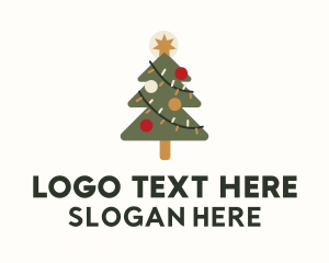 Christmas Tree Decoration  Logo