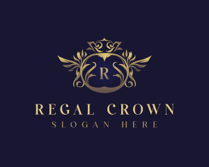 Royalty Crown Crest logo design