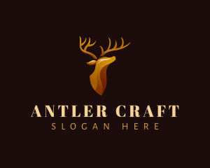 Deer Stag Horn logo design