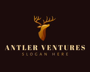 Deer Stag Horn logo design