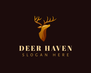 Deer Stag Horn logo design