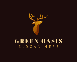 Deer Stag Horn logo design