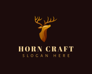 Horn - Deer Stag Horn logo design