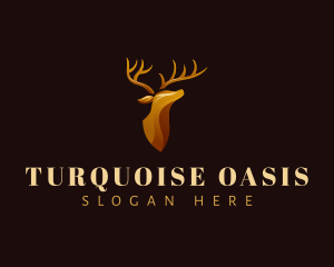 Deer Stag Horn logo design