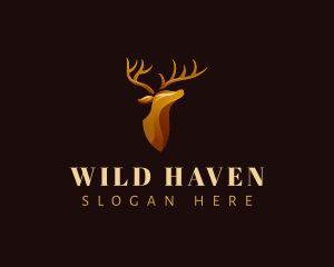 Deer Stag Horn logo design