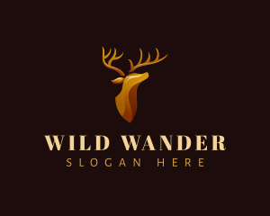 Deer Stag Horn logo design