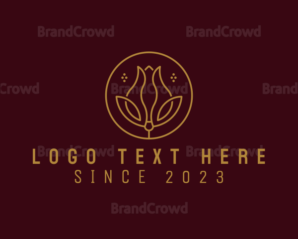 Elegant Tulip Flower Logo