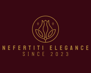 Elegant Tulip Flower logo design