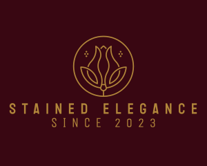 Elegant Tulip Flower logo design