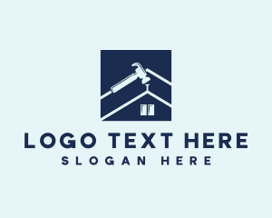 Construction Roof Repair Logo