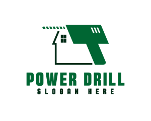 House Renovation Drill  logo design