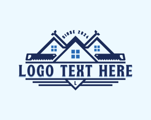 Tools - Handsaw Renovation Carpentry logo design