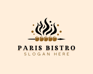 Kebab Skewer Cuisine logo design