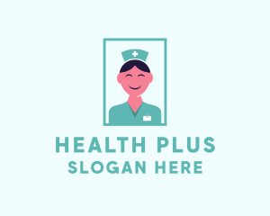 Happy Medical Nurse logo design