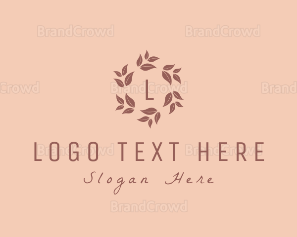 Nature Floral Wreath Logo