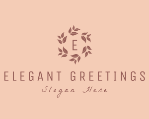 Nature Floral Wreath logo design