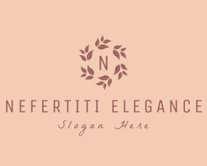 Nature Floral Wreath logo design