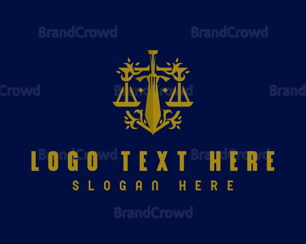 Sword Law Firm Justice Logo