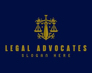 Sword Law Firm Justice logo design