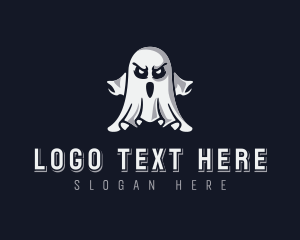 Ghost - Scary Ghost Halloween logo design