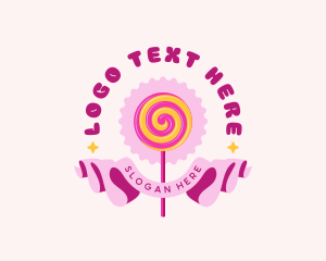 Pop - Sweet Lollipop Candy logo design