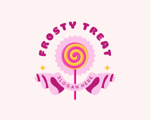 Sweet Lollipop Candy logo design